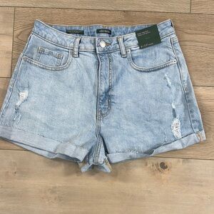 Wild Fable Super High Rise Women's Light Blue Rolled Cuff Shorts New